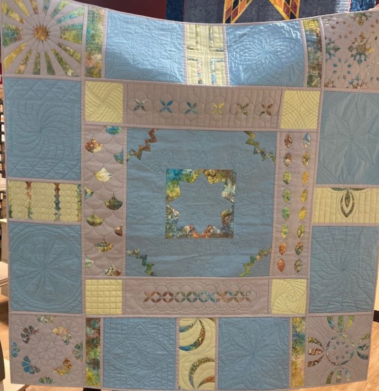 Free Motion Quilting with Ruler Foot